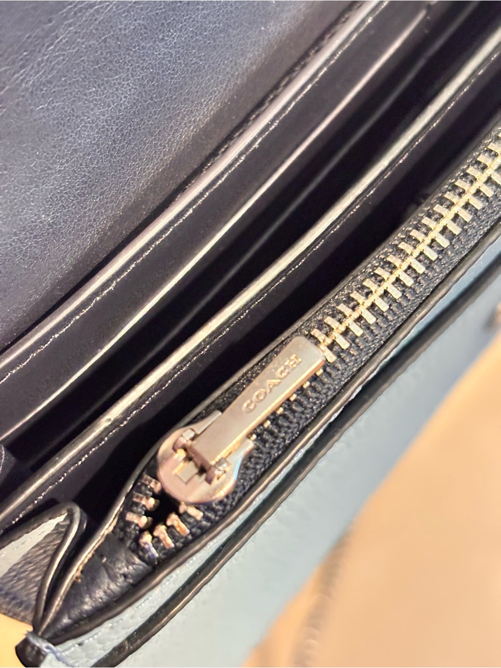 COACH Hayden Foldover Crossbody Clutch with Ombré Willow Floral Rivets. - Picture 14 of 16